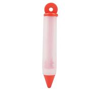 Generic Penna Decorativa Strumento per Decorare Torte in Silicone con 4 Ugelli per Scrivere Torte e Decorare Pasticceria in Colore Rosso o Blu (rosso)