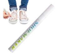 Generic Penna per la riparazione di scarpe in pelle bianca, 20 g, 14 cm x 2 cm, resistente all'ossidazione, marcatore intersuola, detergente per scarpe, rimozione graffi, nero, ripristina articoli in