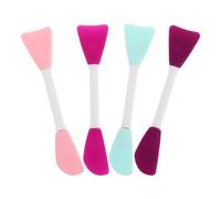 Generic Pennelli in Silicone per Applicazione Facile di Maschere Purificanti e Fanghi Set 4 Pezzi per Maschera Viso e Design Portatile Impugnatura Confortevole Colore Casuale
