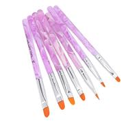 Generic Pennelli per Nail Art Set 7 Penne per Terapia della Luce per Creare Bellissimi Motivi Sulle Unghie a Casa o Nei Saloni