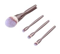 Generic Pennelli per Trucco 4 in 1 Set Portatile Delicato Sulla Pelle per i Viaggi Ritocchi Quotidiani Pennelli Mini e Grandi (Champagne)