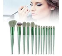Generic Pennelli per Trucco Setole Verdi Adatte Alla Pelle Pennelli Cosmetici Professionali Lavabili Riutilizzabili Durevoli Gamma Completa di Trucchi di Bellezza