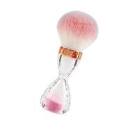 Generic Pennello Morbido per Polvere per Nail Art a Forma di Clessidra Pulizia Senza Sforzo e la Cura delle Unghie in Movimento 1 Pezzo (PINK)