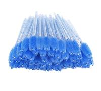 Generic Pennello per Ciglia Monouso in Nylon 50 Pezzi Strumento Portatile per Trucco Viaggio Design a Spirale Non Tossico Facile Applicazione del Mascara per Ciglia Naturali, Rosa/viola/rosa (blu