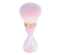 Generic Pennello per Polvere per Nail Art Pennello Durevole e Morbido per Rimuovere Polvere per Manicure e Trucco, Setole in ABS e Nylon di Alta qualità, Testina Soffice, Design Elegante con Manico,