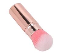 Generic Pennello per Trucco Retrattile per Capelli Morbidi per un Trucco Delicato, Forte Presa della Polvere, per Uso Domestico e in Viaggio, Strumento Cosmetico Portatile per Capelli in Fibra (PINK)