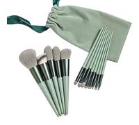 Generic Pennello per Trucco, Set di Pennelli per Trucco per 13 Pcs Spazzola per Verde con Pennelli per il 13 Pezzi e 1 Sacchetto di Stoccaggio Sia per l'uso Quotidiano Che per il Viaggio