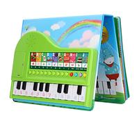 Generic per Bambini, Libro Giocattolo, Giocattolo Didattico Musicale con Funzione di Registrazione, 20 Tasti, 10 Canzoni, 10 Toni, per Ragazzi e Ragazze Dai 3 Anni in su