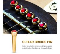 Generic PERCHIO PROGETTO CHITARDA, MATERIALE CULITARIO BRASSIONE FACILE da Installare il Ponte di Chitarra Acustico Resistente e Resistente, Fai -da -te per gli Amanti dei Professionisti di (rosso)