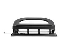 Generic Perforatrice di Carta a 4 Fori, Strumento di Punzonatura Manuale Regolabile da 30 Fogli, Perforatrice di Carta con Righello di Posizionamento con Impugnatura Comoda, Ideale per Cancelleria per