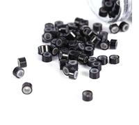 Generic Perline per Anelli di Estensione dei Capelli in Silicone 3X5 Mm per Un'usura Confortevole e una Facile Applicazione Varietà di 2000 Pezzi (1000PCS)