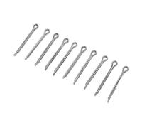 Generic Perni di Bloccaggio con Coppiglia Divisa in Acciaio Inossidabile di Alta qualità, 10 Pezzi/set Perni di Bloccaggio Pastiglie Freno Resistenti Alla Ruggine, Leggeri e Portatili per Freni a