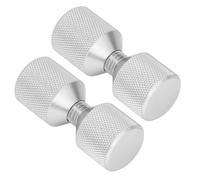 Generic Perno di Allineamento Flangia Set di Perni a Doppio Foro Filettato in Alluminio Durevole per Flange da 0,5-14 Pollici, per Ricambi Auto/appassionati di Auto (SILVER)