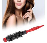 Generic Pettine a Rullo con Setole Morbide in Nylon Spazzola per Capelli per Tutti i di Capelli Manico in Legno Rosso 9 Pollici (18)