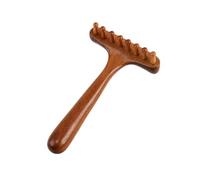 Generic Pettine da Massaggio in Legno Compatto Pettine da Massaggio con Nodi Arrotondati Levigato per dopo l'esercizio Fisico