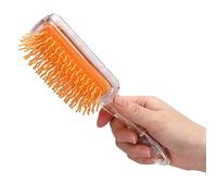 Generic Pettine di Parrucchiere, Sequestro di Cartone Animato per Pettine per Massaggio del Cuoio Capelluto con per Cuscini Ad Aria con Giornaliere e Stile (gufo giallo)