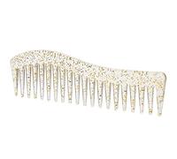 Generic Pettine Grande per Acconciature Pettine a Denti Larghi Resistente Alle Alte Temperature per Uomini e Donne, Pettini per Capelli in Plastica 7 X 2 Pollici (Trasparente)