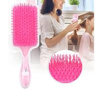 Generic Pettine per Capelli Cartone Animato, Spazzola per lo Styling Ergonomica Antistatica per la Cura Quotidiana dei Capelli, Design Vivido a Forma di Balena, Materiale Plastico (Panda Rosa)