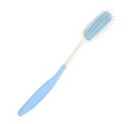 Generic Pettine per Capelli Ergonomico Antiscivolo con Manico Lungo per Destrezza Limitata o Artrite, Styling Dalla Parte Anteriore a Quella Posteriore, Blu+bianco 1 Confezione (spazzola a manico
