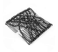 Generic Pettine per Capelli Magico Rosa Elegante Doppio Fermaglio per Capelli per Ballo di Fine Anno, Regalo Perfetto per le Donne Materiale Plastico (BLACK)