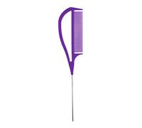 Generic Pettine per Capelli, Pettine a Coda di Rondine, Resistente Al Calore, Antistatico, Pettine a Coda di Rondine in Acciaio Inossidabile, Pettine Sollevan, Viola