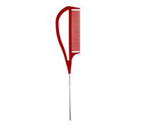 Generic Pettine per Capelli, Pettine a Coda di Rondine, Resistente Al Calore, Antistatico, Pettine a Coda di Rondine in Acciaio Inossidabile, Pettine Sollevan, Rosso