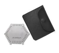 Generic Pettine per Pellicola in Acciaio Inossidabile Riutilizzabile, Pettine per Pellicola Bagnata Resistente Alla Ruggine Calibro per Misurare lo Spessore del Rivestimento Misurare lo Spessore del