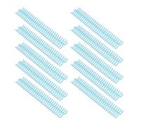 Generic Pettine per Rilegatura in Plastica Resistente con Dorso a 30 Anelli Ad Alta capacità per Carta A4 B5 A5, 10 Pezzi di Forniture per Rilegatura Professionale (Blu trasparente)