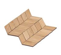 Generic Pezzi di Pavimentazione per Casa delle Bambole in bambù 1/12, Assemblaggio Realistico, 24 Pezzi, per la Decorazione della Camera da Letto e del Soggiorno