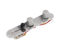 Generic Piastra di Comando per Chitarra Elettrica Caricata a 3 Vie Pretalizzata a 3 Vie Piastra di Controllo della Chitarra Elettrica in Acciaio Pre-assemblato per i Liutai per la Sostituzione