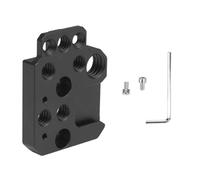 Generic Piastra di Estensione Universale per Montaggio su Due Lati, Robusta e Leggera per Ronin S SC RS2 RS3, Installazione Semplice per Registi e Fotografi, Lega di Alluminio Nera 1,77 X 1,38 Pollici