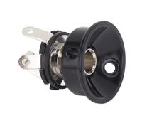 Generic Piastra Jack per Chitarra, Presa Elettrica, Parti Metalliche Durevoli per Chitarre Elettriche, Uscita da 1/4", Ricambio Perfetto, 1 unità