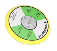 Generic Piastre di Supporto con Gancio e Anello Platorello Durevole e Veloce per Smerigliare e Lucidare, per la Maggior Parte delle Levigatrici Pneumatiche Materiale PU Giallo (6")