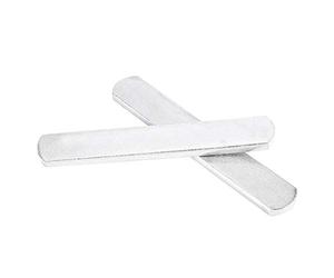 Generic Piastre Pesi in Acciaio Elettrolitico, 2 Pezzi per Gilet Regolabile e Parastinchi, Design Resistente e Antiruggine per Utenti Attivi (Modello lungo 15 cm)