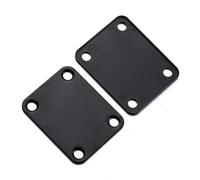 Generic Piatta per Jack di Chitarra, Jack in Uscita Chitarra in Ingresso per Boat a Forma di Cavo a Forma di Cavo e Piastra per Collo con Viti di Montaggio Elettriche per Chitarre (BLACK)