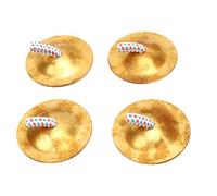 Generic Piatti da Dito in Ottone Mini Creatori di Suoni 4 Pezzi per Spettacoli di Danza Strumenti a Percussione Portatili 5,4 Cm