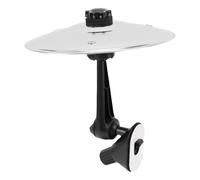 Generic Piatto per Auto Air Vent Mini Crash Piatto Regolabile Compatto in Lega per Musicisti in Viaggio Argento