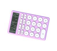 Generic Piccola Calcolatrice Tascabile Pulsanti Silenziosi Calcolatrice Elettronica Facile da Usare, Portatile Leggera per Studenti in Movimento (PURPLE)