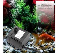 Generic Piccola Pompa Dell'acqua USB Senza Spazzole per la Circolazione e il Raffreddamento Dell'acqua del Serbatoio di Pesci Dell'acquario 1,5 W ABS a Basso Rumore 4,4x3,8x3,7 Cm