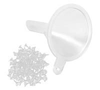 Generic Piccoli Imbuti in Plastica Trasparente, Strumento di Riempimento di Liquidi Durevole per Liquidi Cosmetici, Set 100 Pezzi per Trasferimenti Facili di Bottiglie