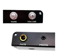 Generic Pickup Equalizzatore per Chitarra Elettrica con Manopole di Controllo del Tono e del Volume Regolabili per gli Appassionati di Chitarra Silenziosa Fai-da-te