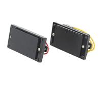 Generic Pickup per Chitarra Elettrica 2 Pezzi di Ricambio Humbucker a Doppia Bobina per Posizioni Al Manico e Al Ponte, Plastica Resistente e Metallo per LesPaul (BLACK)