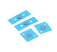 Generic Piedini Inferiori Antiscivolo per Laptop da 4 Pezzi in Materiale Plastico Premium per la Riparazione e la Manutenzione del Laptop con Kit di Strumenti Incluso (grigio argento)