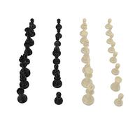 Generic Pieni di Scacchi, Set di Scacchi Palto di Gioco Pezzi di PP Sostituzione Pieni di Figurina di Batti