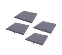 Generic Pietre Miliari in Plastica Pietra Miliare Decorativa Resistente Alle Intemperie per L'abbellimento di Percorsi Esterni 4 Pezzi