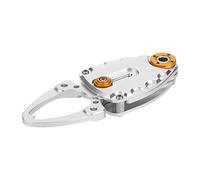 Generic Pinza da Pesca, Mini Strumento in Metallo con Molla Resistente Facile Cattura del Pesce, Apertura da 2 Cm, Lega di Alluminio Leggera, (SILVER)