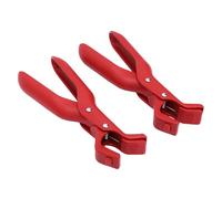 Generic Pinze Multifunzione Antiscottatura per Piastre Riscaldanti da 2 Pezzi Cottura Ed Efficiente Strumento in Plastica per la Preparazione dei Pasti (rosso)