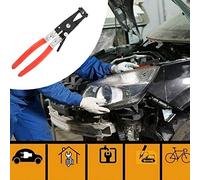 Generic Pinze per Fasci Pinze per Fascette Stringitubo Automobilistiche di Tipo Durevole a Gola Dritta per Riparazione Auto Acciaio Nero E Rosso Tipo E, F Veicoli E Casa (Stile H)