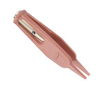 Generic Pinzetta per la Pulizia del Bambino Pinza per Rimozione Orecchie Naso Ombelico con Luce LED per Tutte le età Acciaio Inossidabile Bianco 3,7 "Design Antiscivolo