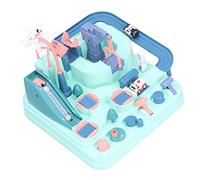 Generic Pista da Corsa Interattiva con Blocchi di Costruzione Grandi Avventure per Ragazzi e Ragazze, Set di Giocattoli per Genitori e Figli per Bambini, Set da Gioco Verde in Materiale ABS +